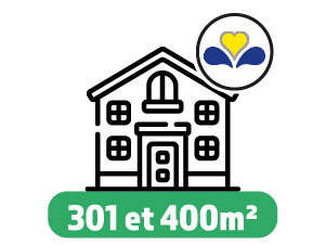 PEB Maison Bruxelles entre 301 et 400m² au prix de 350€