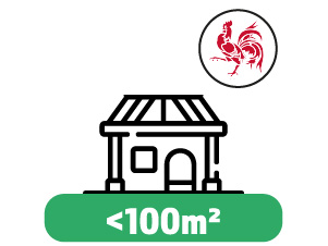 PEB Maison Wallonie <100m² au prix de 260€